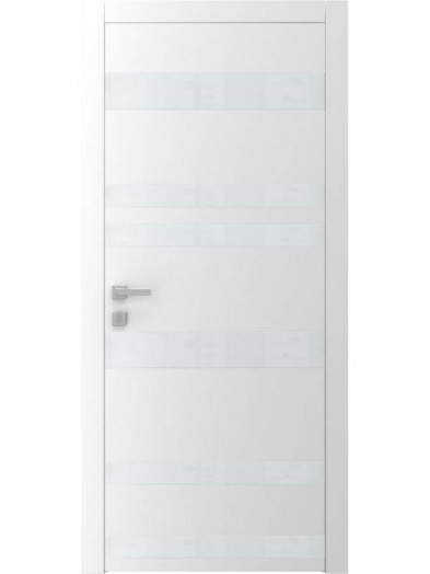 Дверь А5.5 S "Avangard" со стеклом "Лакобель" (белое, черное)