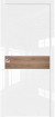 Дверь A2.L "Avangard" белый глянец+шпон