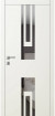 Дверь А12.1.F.S "Avangard" со стеклом "Лакобель" (белое, черное)