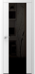 Дверь А4.S "Avangard" со стеклом "Лакобель" (белое, черное)