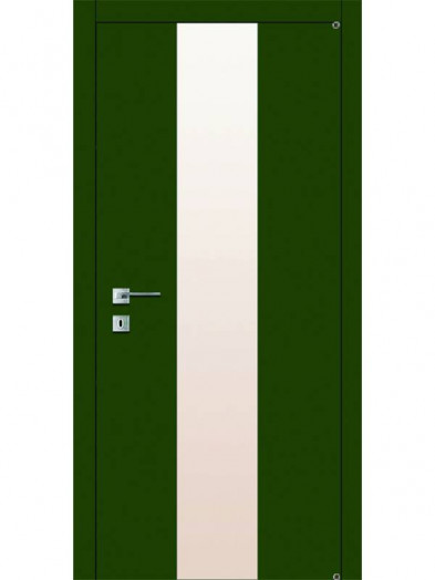 Дверь А3.1S "Avangard" с широким стеклом окрашенными по RAL
