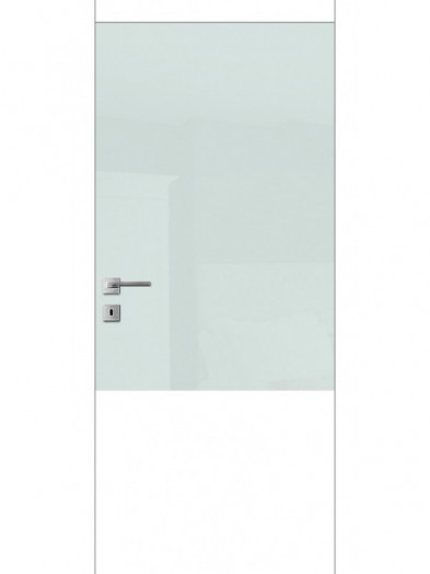 Дверь FТ.1.S "Avangard" со стеклом "Лакобель" (белое, черное)