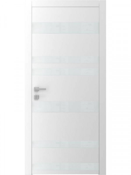 Дверь А5.5 S "Avangard" со стеклом "Лакобель" (белое, черное)