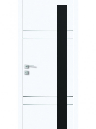 Дверь FТ.19.S.М "Avangard" со стеклом "Лакобель" (белое, черное)