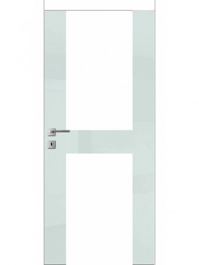 Дверь FТ.21.S "Avangard" со стеклом "Лакобель" (белое, черное