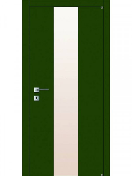 Дверь А3.1S "Avangard" с широким стеклом окрашенными по RAL