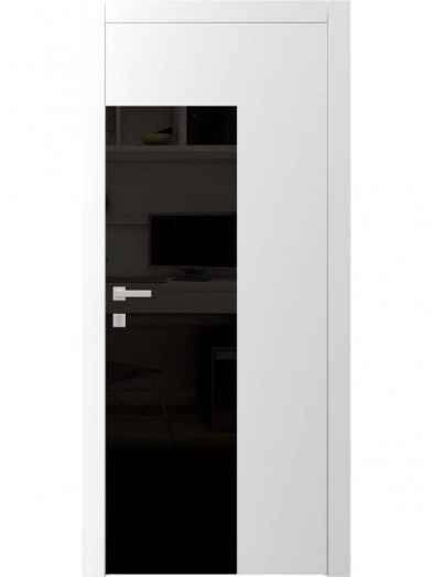 Дверь FТ.2.S "Avangard" со стеклом "Лакобель" (белое, черное)